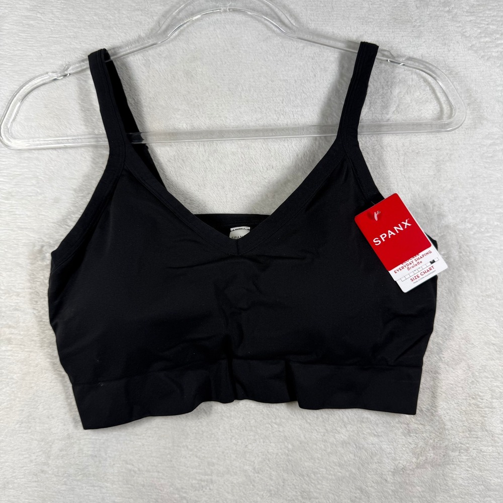 Spanx EcoCare Everyday Shaping Bralette 30064R Very Black 2X Plus Size New
